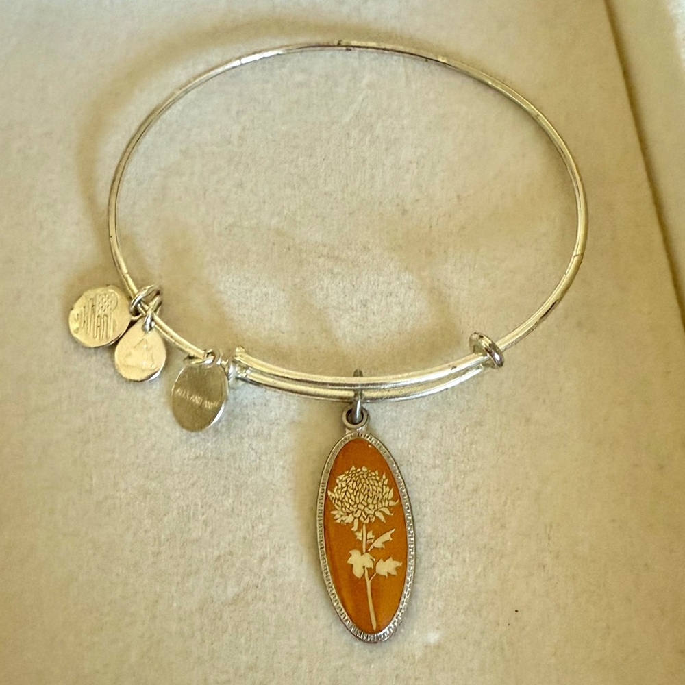 3 for $15 ALEX&ANI Silver November Birth Flower Chrysanthemum Bracelet Scorpio